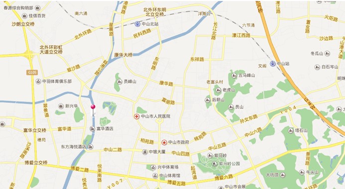 2013广东中山神经松动术学习班住宿地图.jpg